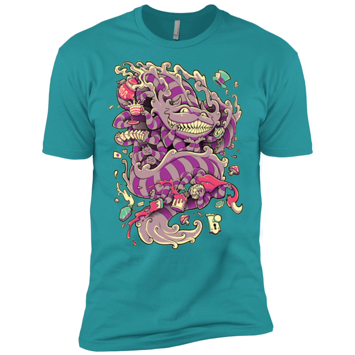 T-Shirts Tahiti Blue / X-Small Cheshire Dragon Men's Premium T-Shirt