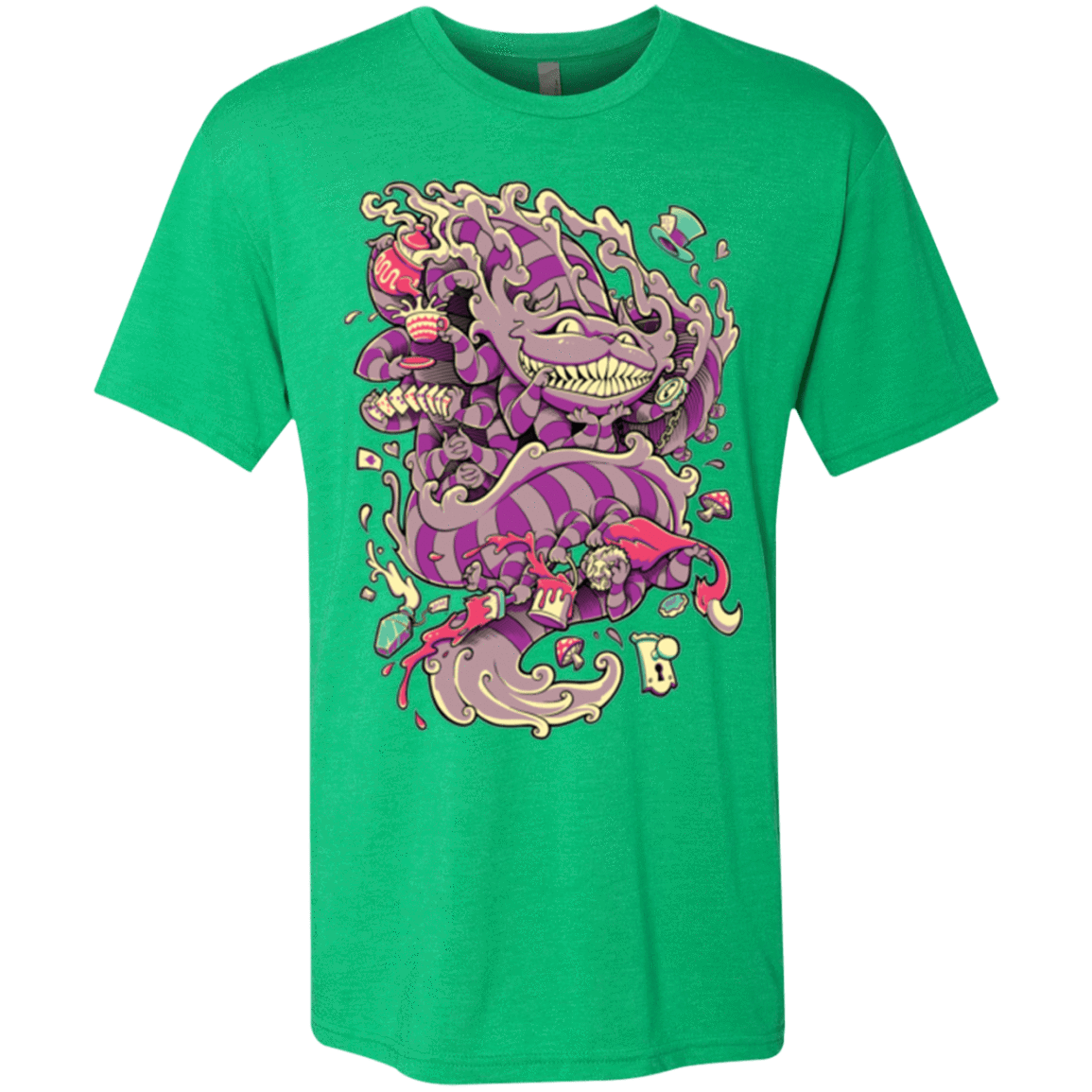 T-Shirts Envy / Small Cheshire Dragon Men's Triblend T-Shirt