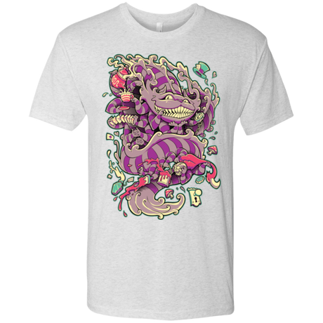 T-Shirts Heather White / Small Cheshire Dragon Men's Triblend T-Shirt