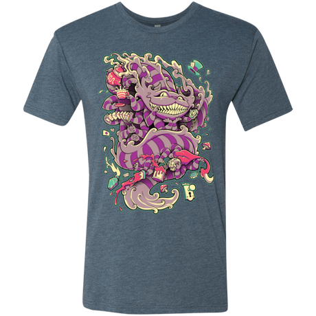 T-Shirts Indigo / Small Cheshire Dragon Men's Triblend T-Shirt