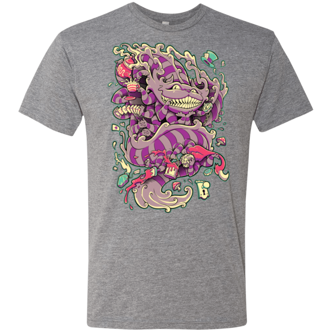 T-Shirts Premium Heather / Small Cheshire Dragon Men's Triblend T-Shirt