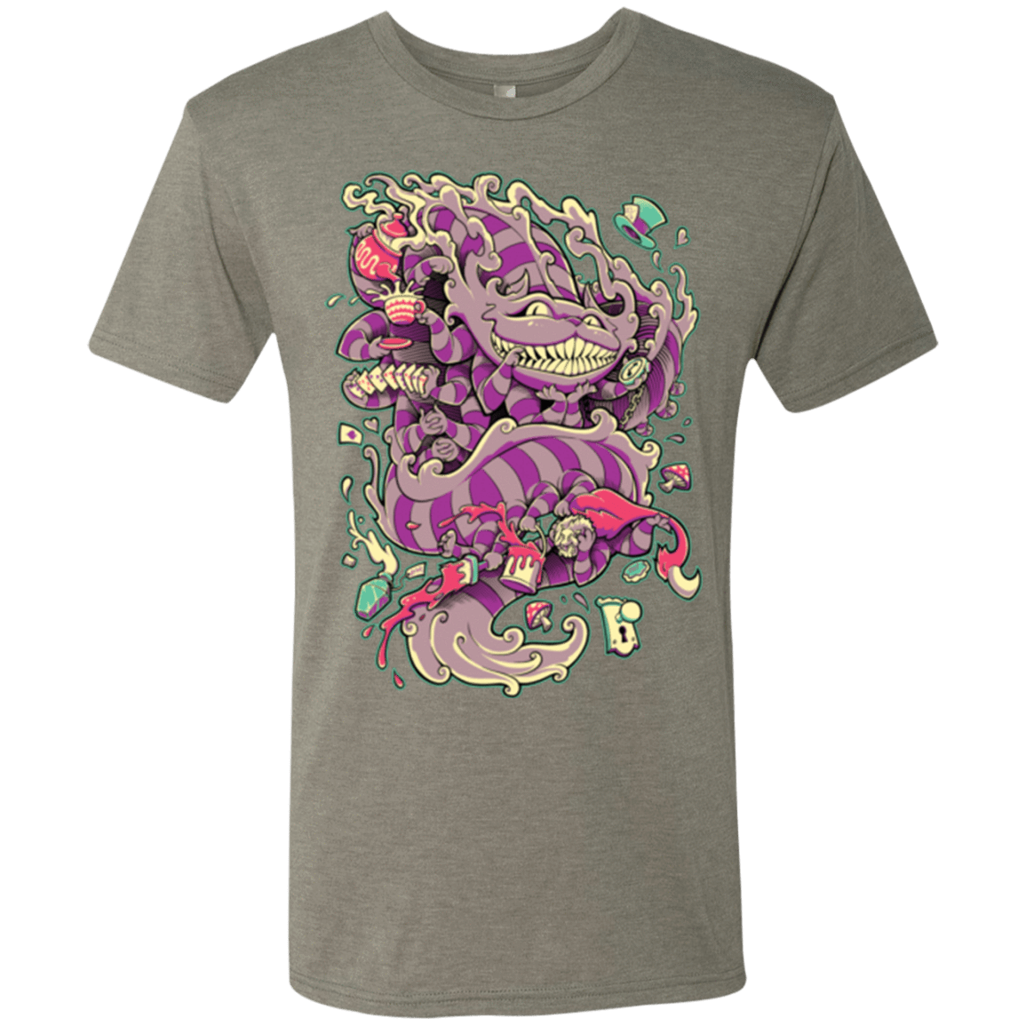 T-Shirts Venetian Grey / Small Cheshire Dragon Men's Triblend T-Shirt