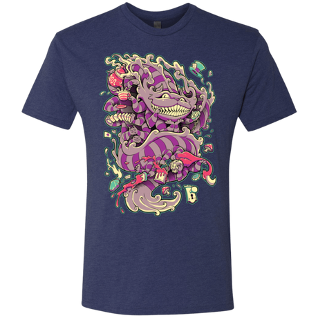 T-Shirts Vintage Navy / Small Cheshire Dragon Men's Triblend T-Shirt