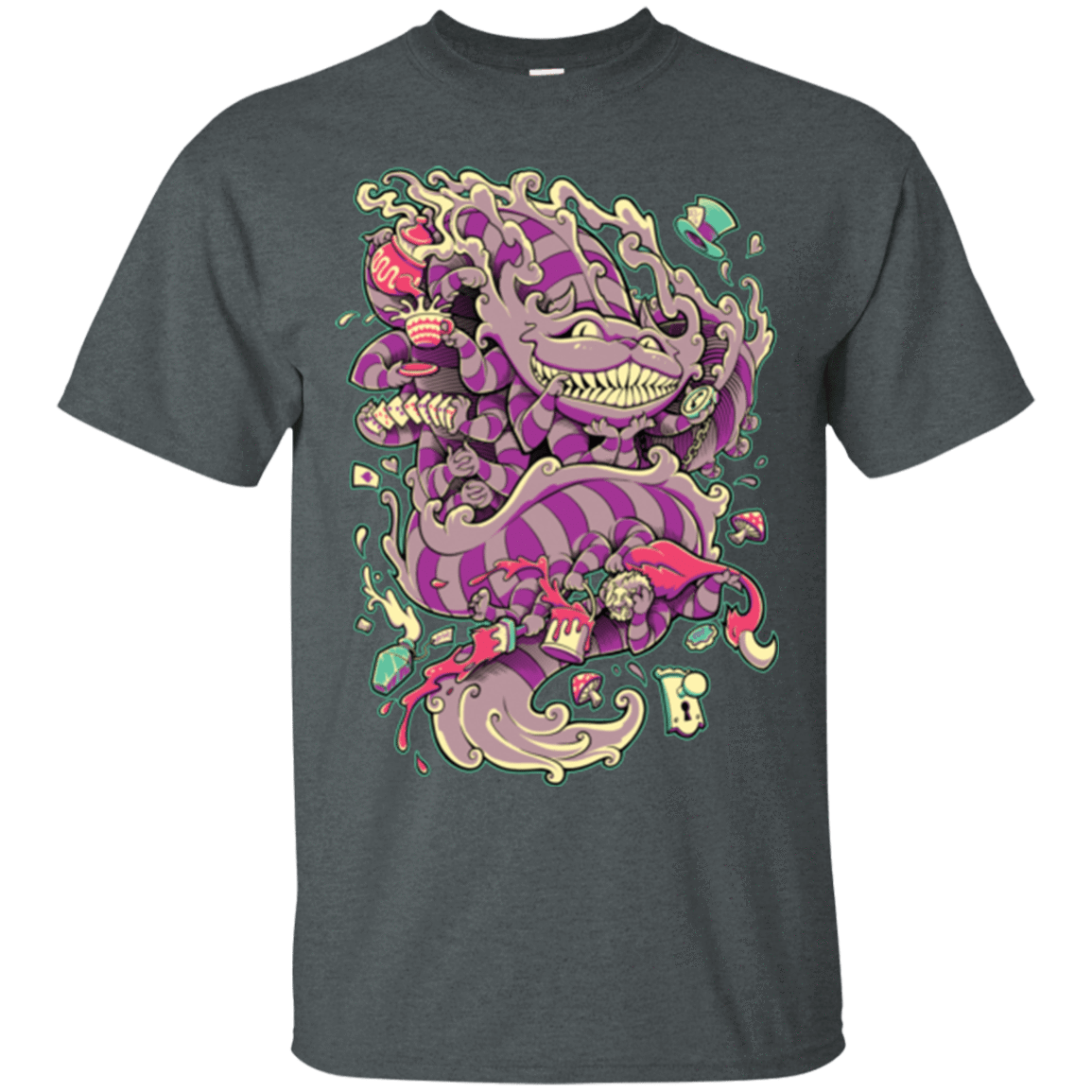 T-Shirts Dark Heather / Small Cheshire Dragon T-Shirt