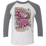 T-Shirts Heather White/Premium Heather / X-Small Cheshire Dragon Triblend 3/4 Sleeve