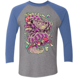 T-Shirts Premium Heather/ Vintage Royal / X-Small Cheshire Dragon Triblend 3/4 Sleeve