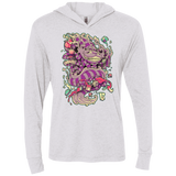 T-Shirts Heather White / X-Small Cheshire Dragon Triblend Long Sleeve Hoodie Tee