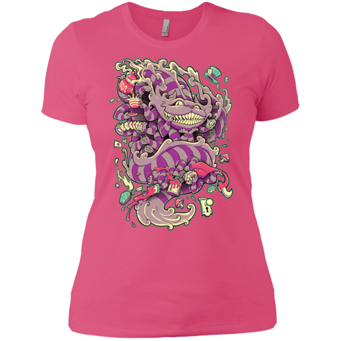 T-Shirts Hot Pink / X-Small Cheshire Dragon Women's Premium T-Shirt
