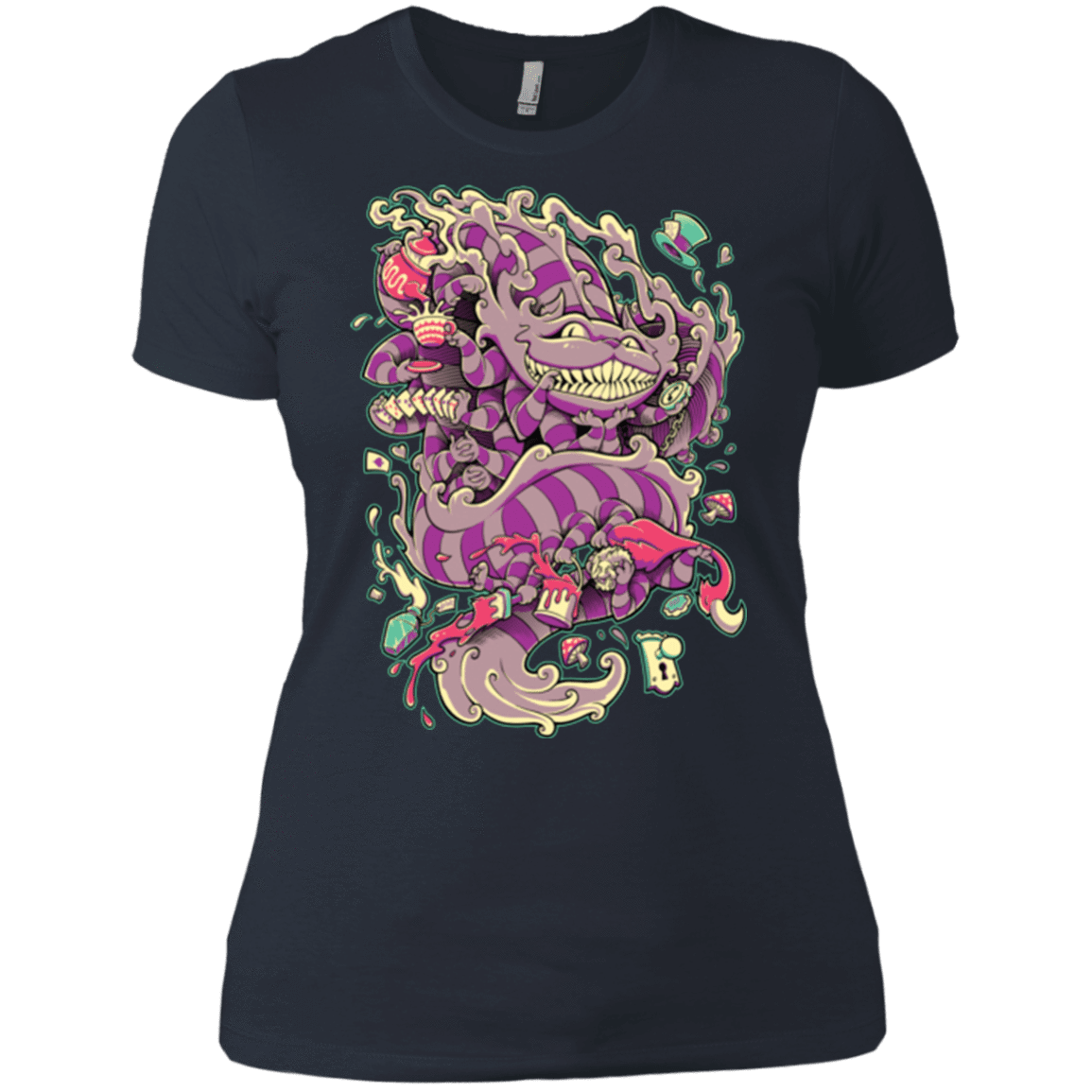 T-Shirts Indigo / X-Small Cheshire Dragon Women's Premium T-Shirt