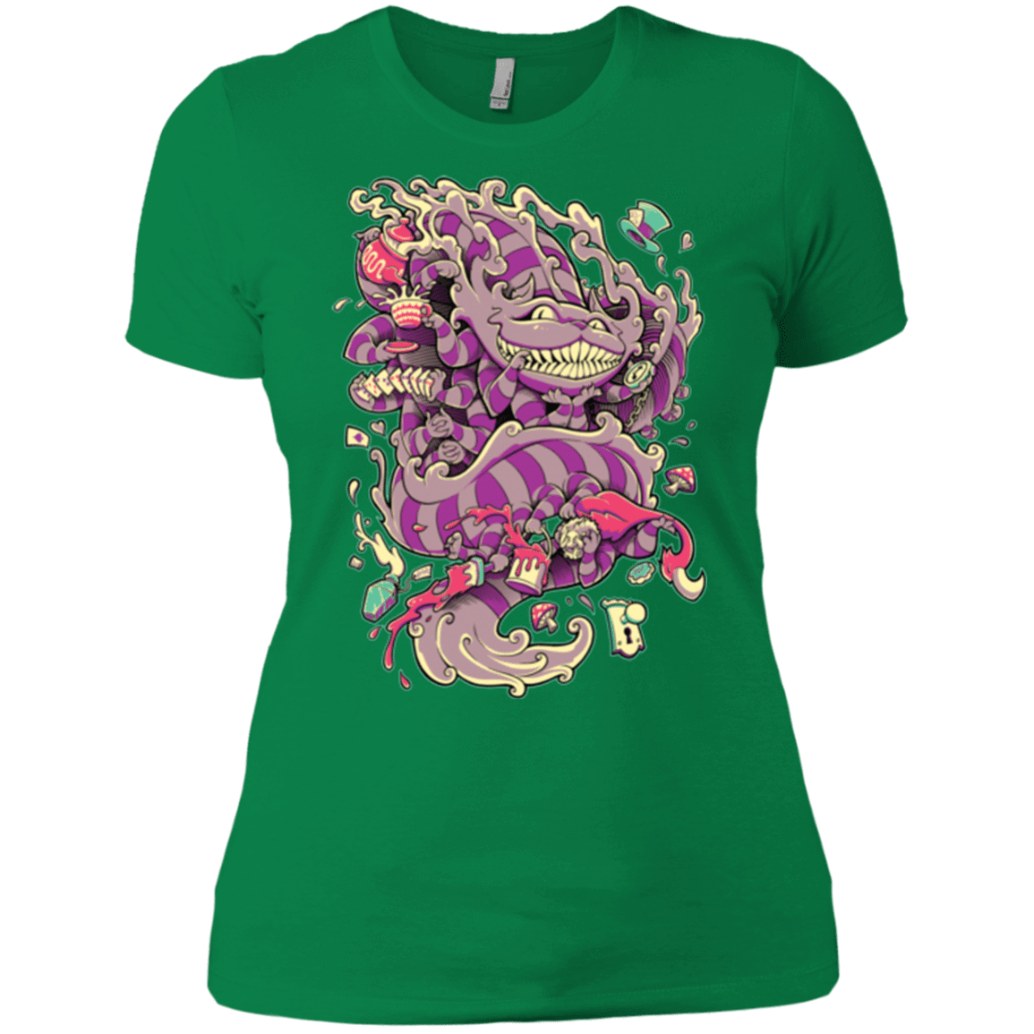 T-Shirts Kelly Green / X-Small Cheshire Dragon Women's Premium T-Shirt