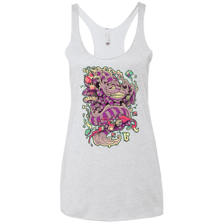 T-Shirts Heather White / X-Small Cheshire Dragon Women's Triblend Racerback Tank