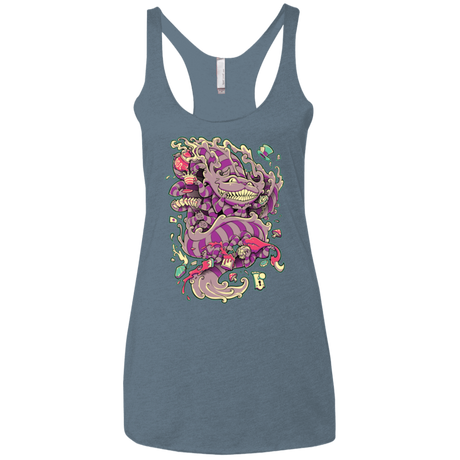 T-Shirts Indigo / X-Small Cheshire Dragon Women's Triblend Racerback Tank