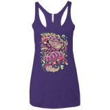 T-Shirts Purple / X-Small Cheshire Dragon Women's Triblend Racerback Tank
