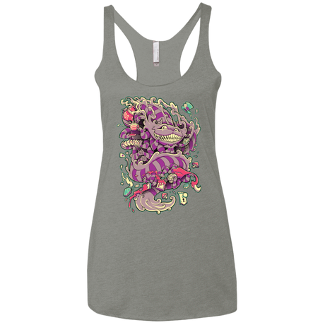 T-Shirts Venetian Grey / X-Small Cheshire Dragon Women's Triblend Racerback Tank