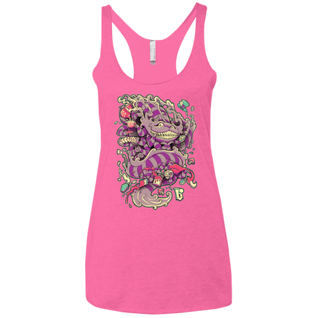 T-Shirts Vintage Pink / X-Small Cheshire Dragon Women's Triblend Racerback Tank