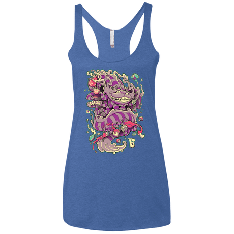 T-Shirts Vintage Royal / X-Small Cheshire Dragon Women's Triblend Racerback Tank