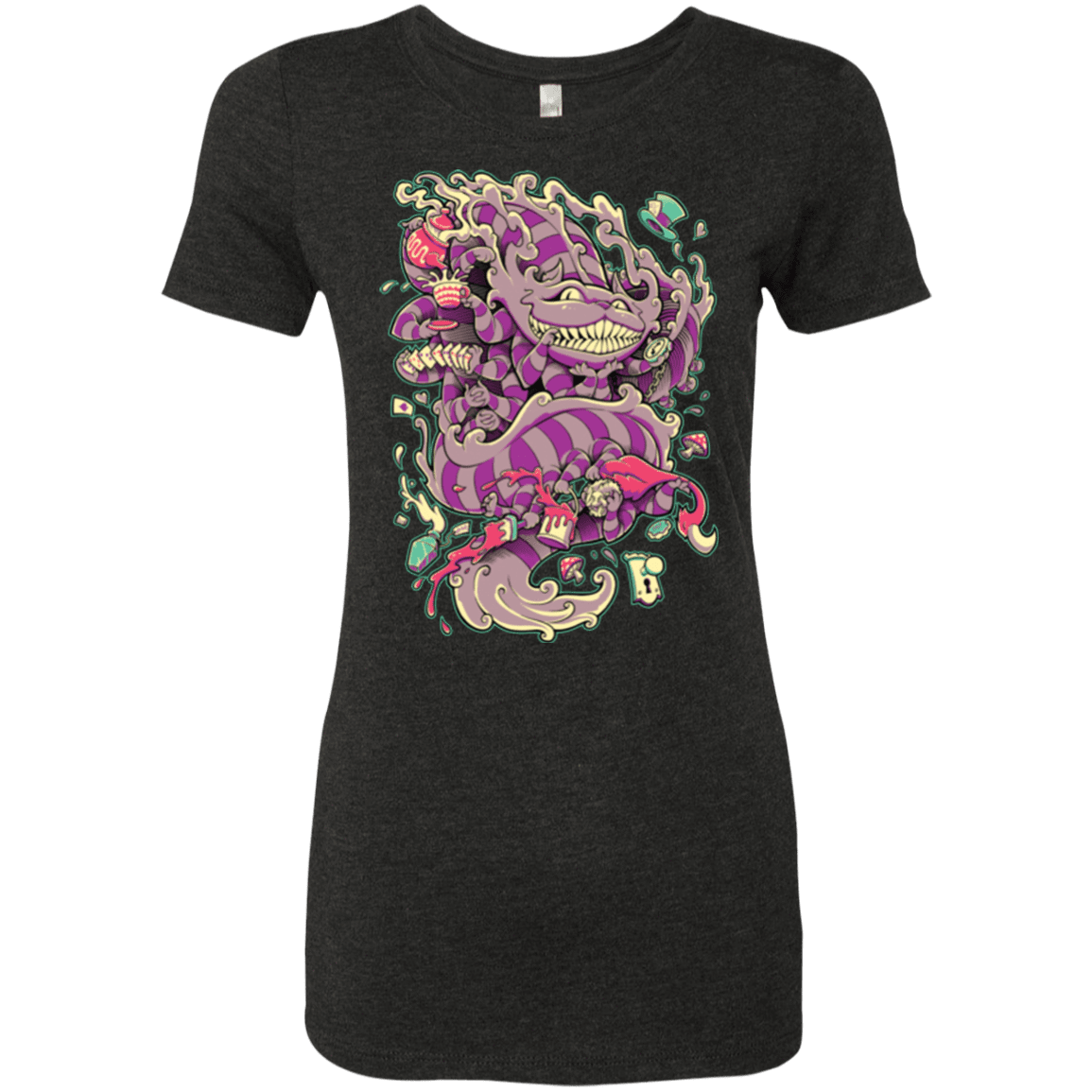 T-Shirts Vintage Black / Small Cheshire Dragon Women's Triblend T-Shirt