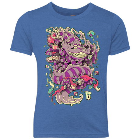 T-Shirts Vintage Royal / YXS Cheshire Dragon Youth Triblend T-Shirt