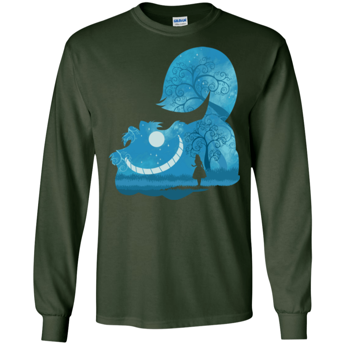 T-Shirts Forest Green / S Cheshire Portrait Men's Long Sleeve T-Shirt