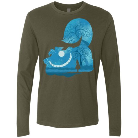 T-Shirts Military Green / S Cheshire Portrait Men's Premium Long Sleeve