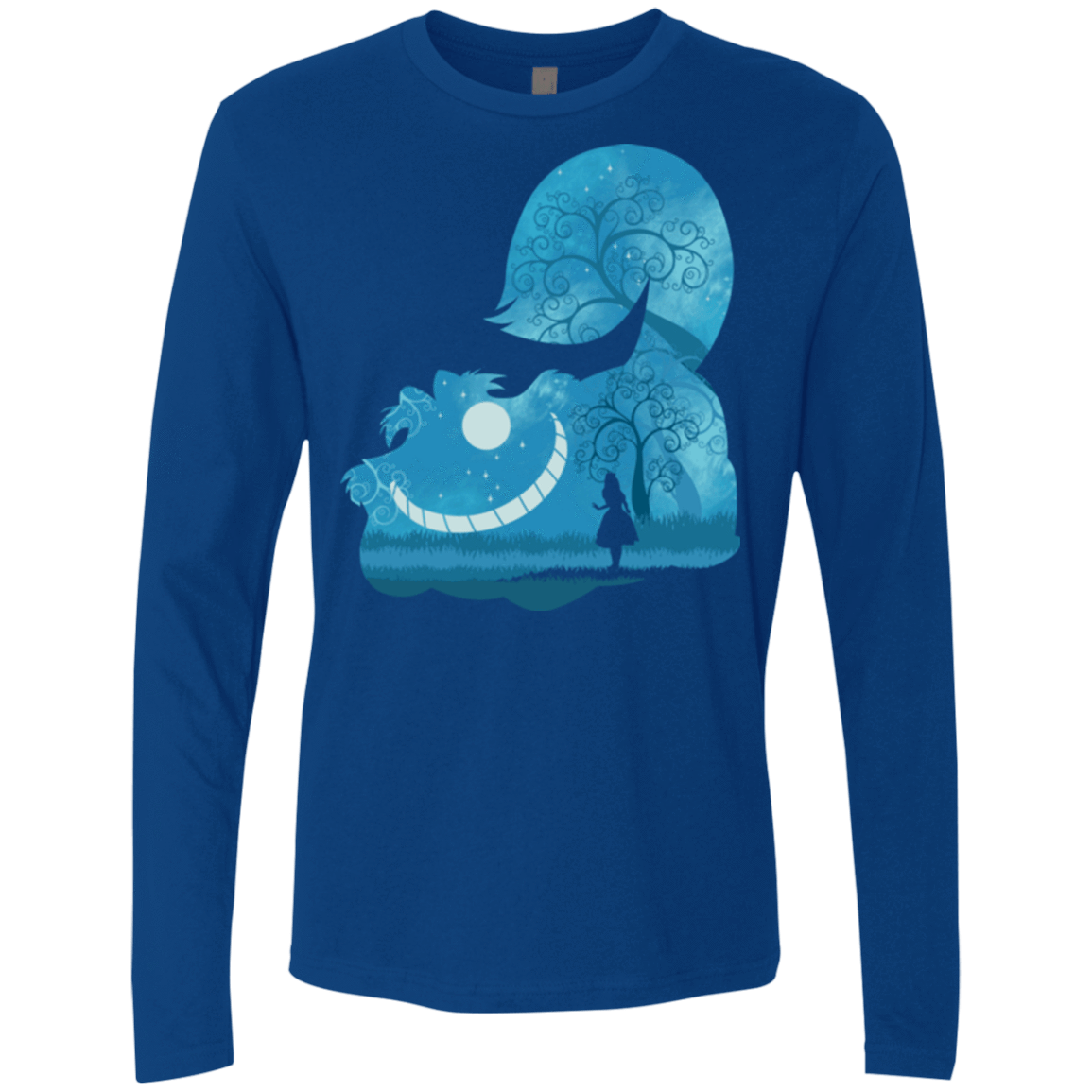 T-Shirts Royal / S Cheshire Portrait Men's Premium Long Sleeve