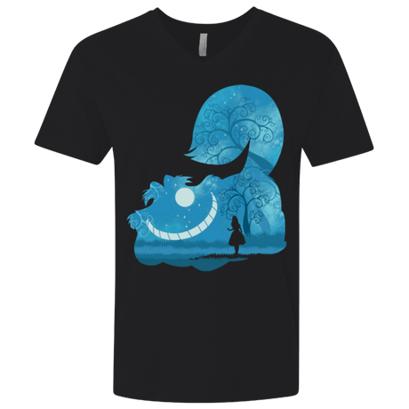 T-Shirts Black / X-Small Cheshire Portrait Men's Premium V-Neck