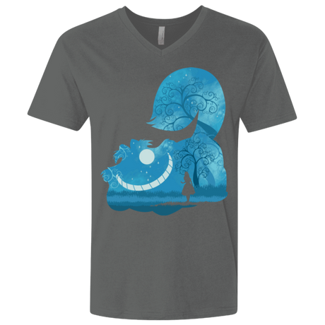 T-Shirts Heavy Metal / X-Small Cheshire Portrait Men's Premium V-Neck