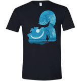 T-Shirts Black / X-Small Cheshire Portrait Men's Semi-Fitted Softstyle