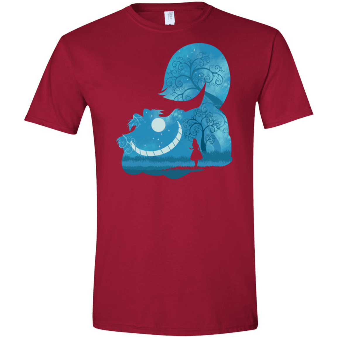 T-Shirts Cardinal Red / S Cheshire Portrait Men's Semi-Fitted Softstyle