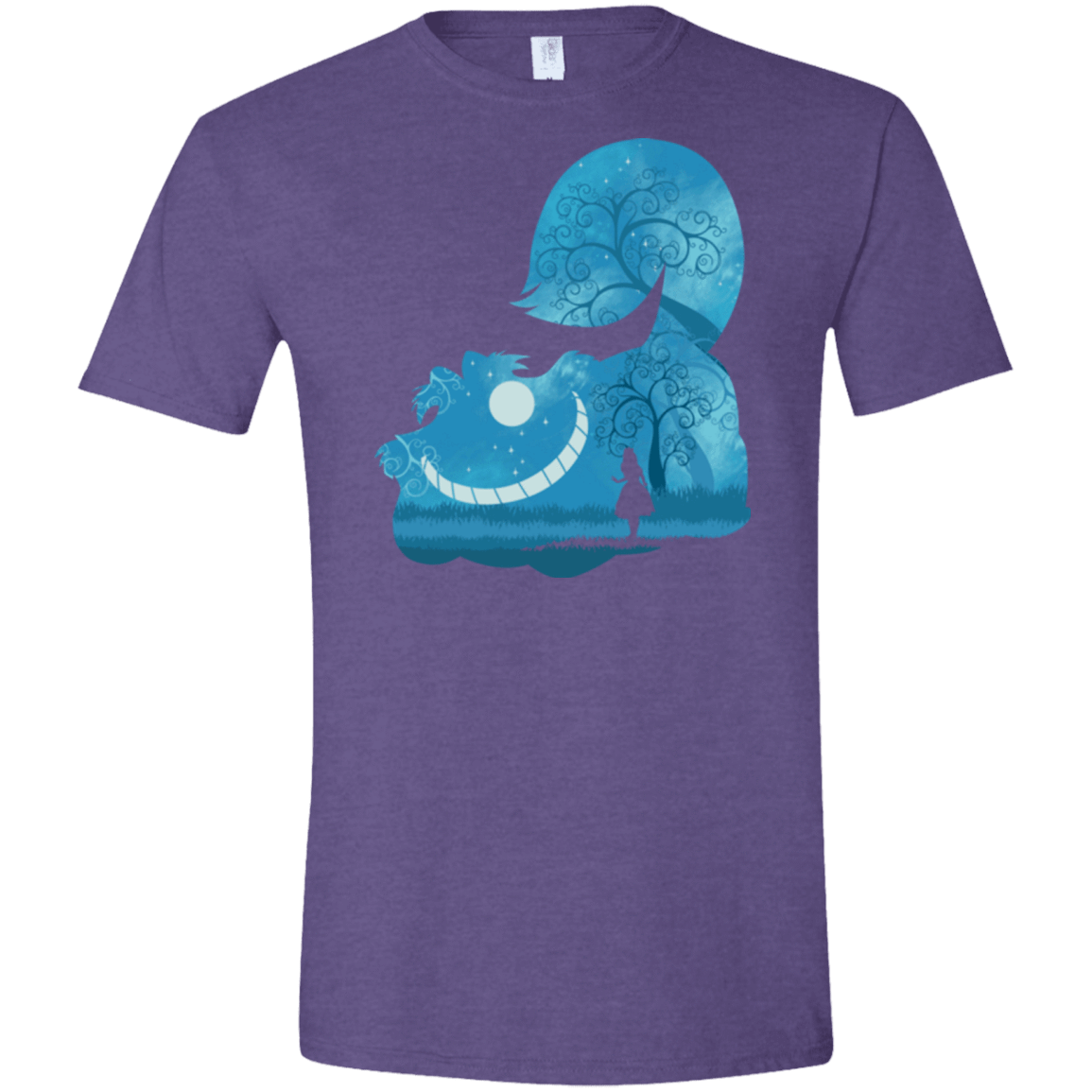 T-Shirts Heather Purple / S Cheshire Portrait Men's Semi-Fitted Softstyle
