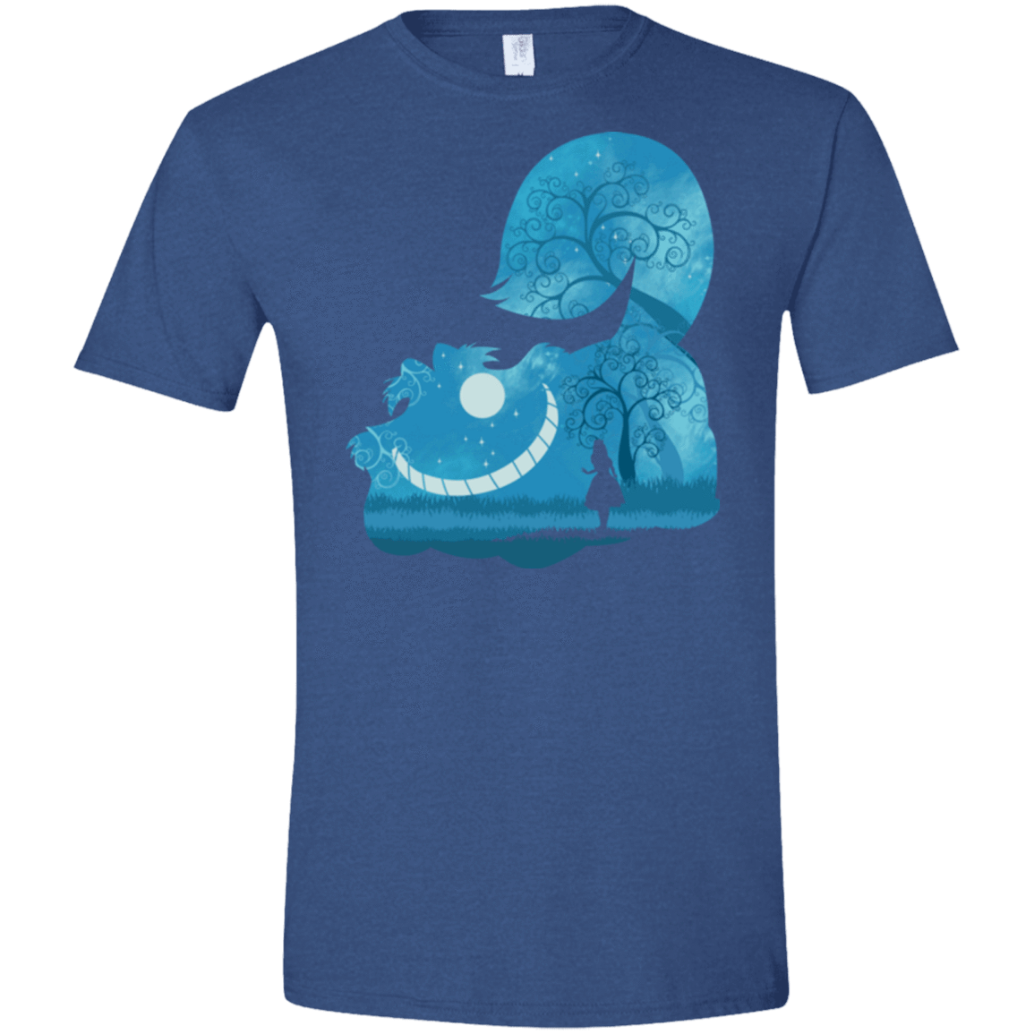 T-Shirts Heather Royal / X-Small Cheshire Portrait Men's Semi-Fitted Softstyle