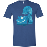 T-Shirts Heather Royal / X-Small Cheshire Portrait Men's Semi-Fitted Softstyle