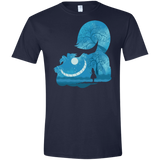 T-Shirts Navy / X-Small Cheshire Portrait Men's Semi-Fitted Softstyle
