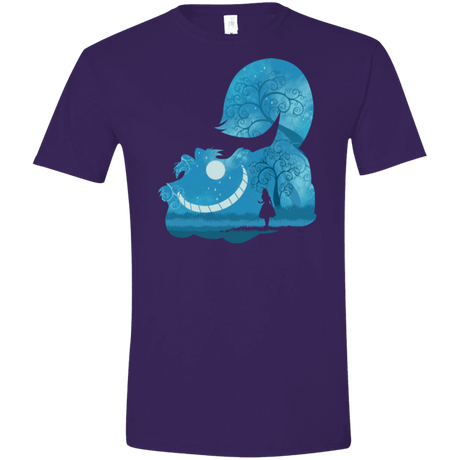 T-Shirts Purple / S Cheshire Portrait Men's Semi-Fitted Softstyle