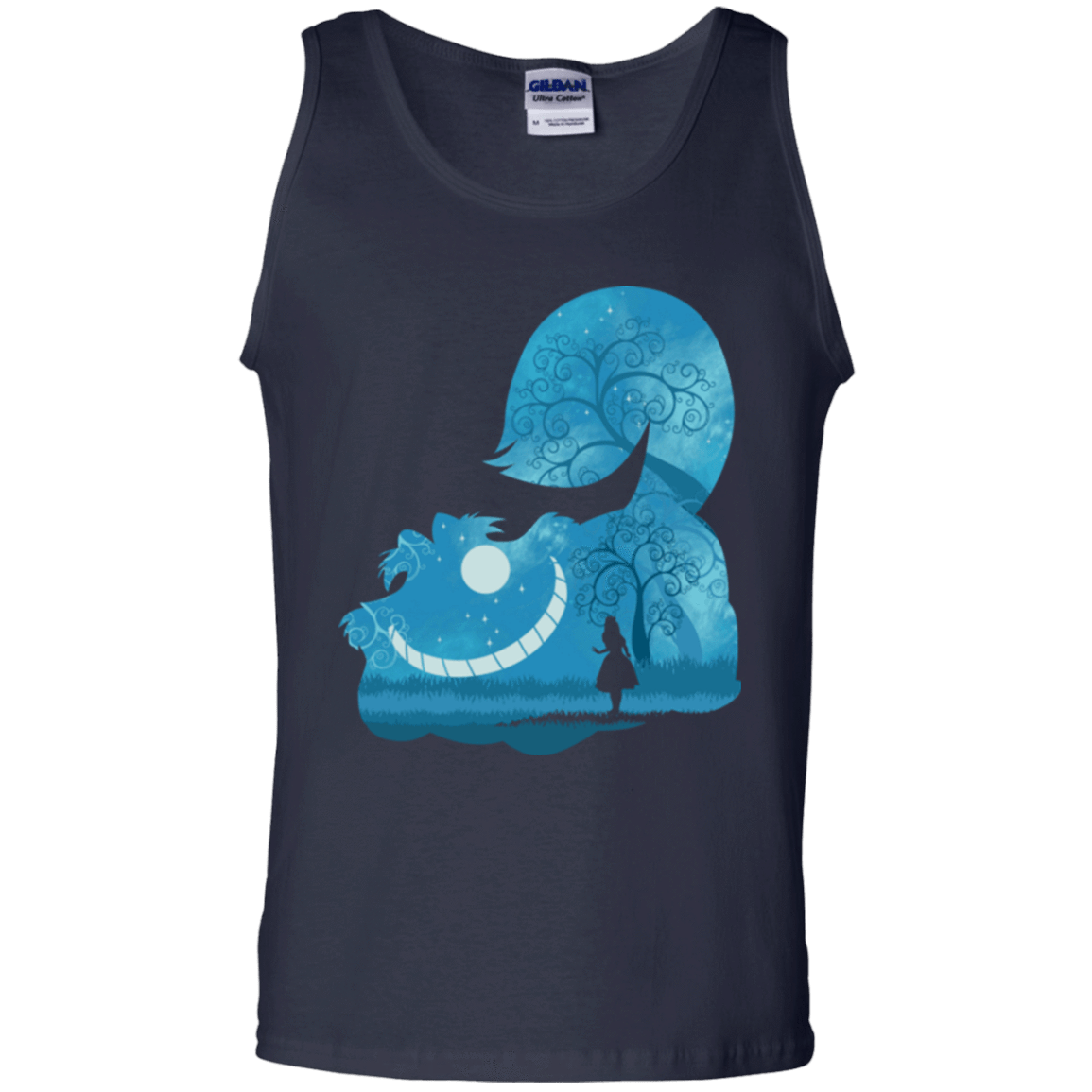 T-Shirts Navy / S Cheshire Portrait Men's Tank Top