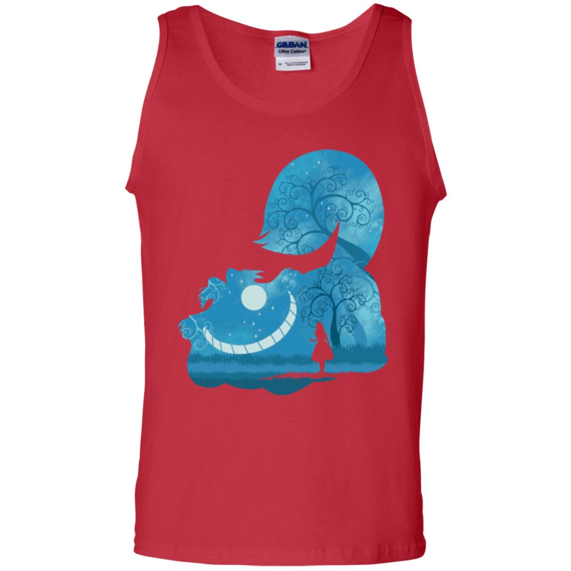 T-Shirts Red / S Cheshire Portrait Men's Tank Top