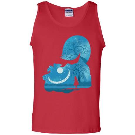 T-Shirts Red / S Cheshire Portrait Men's Tank Top