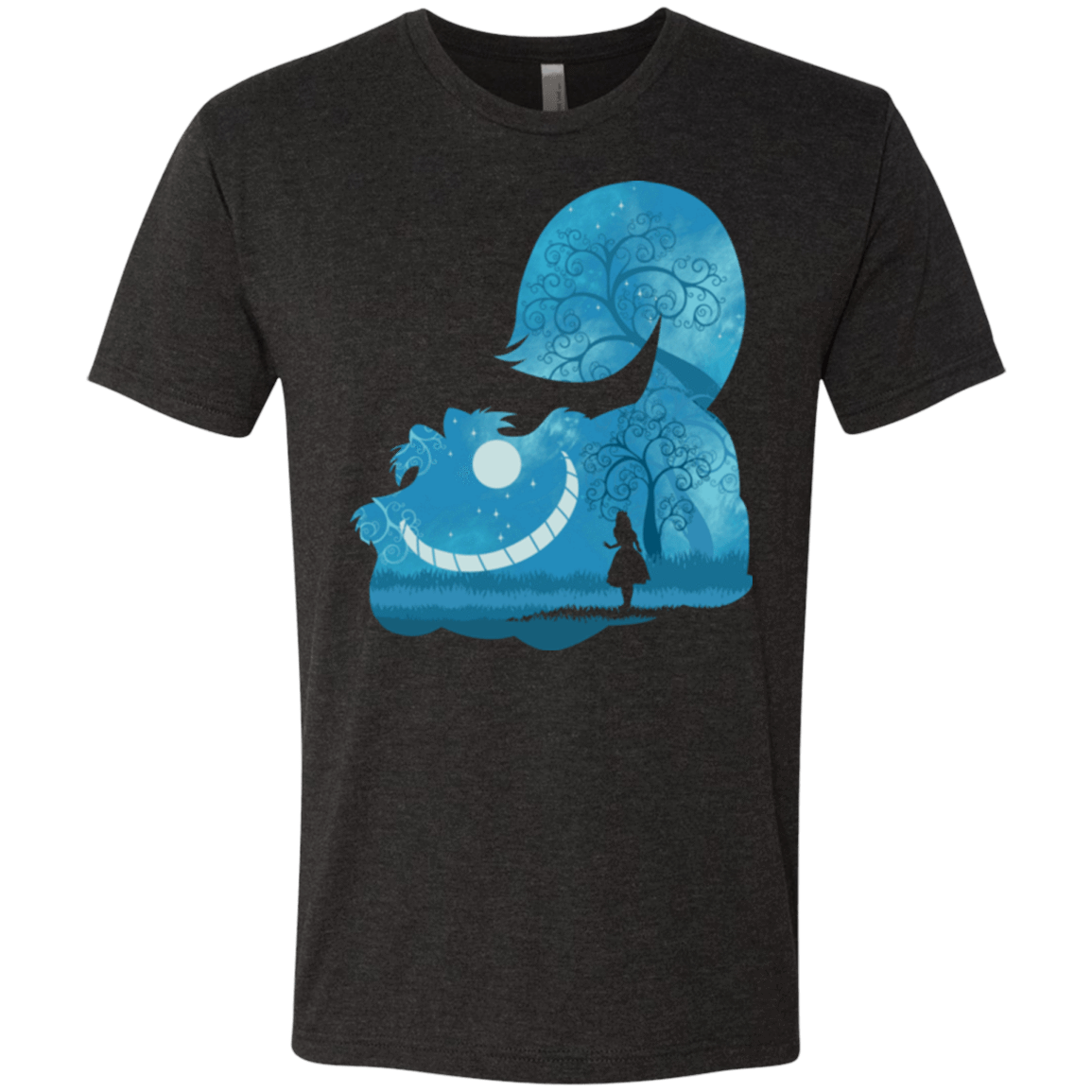 T-Shirts Vintage Black / S Cheshire Portrait Men's Triblend T-Shirt