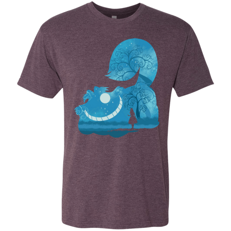 T-Shirts Vintage Purple / S Cheshire Portrait Men's Triblend T-Shirt