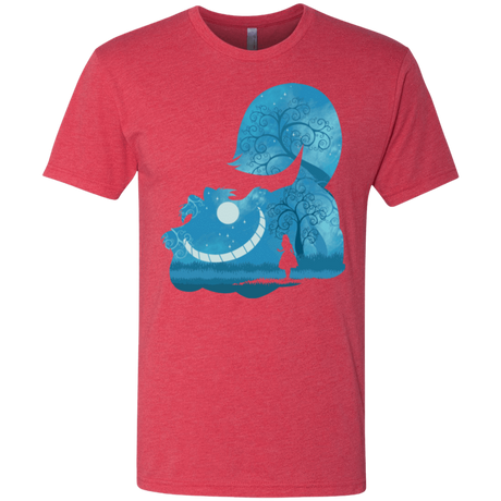 T-Shirts Vintage Red / S Cheshire Portrait Men's Triblend T-Shirt