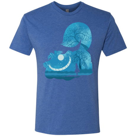 T-Shirts Vintage Royal / S Cheshire Portrait Men's Triblend T-Shirt