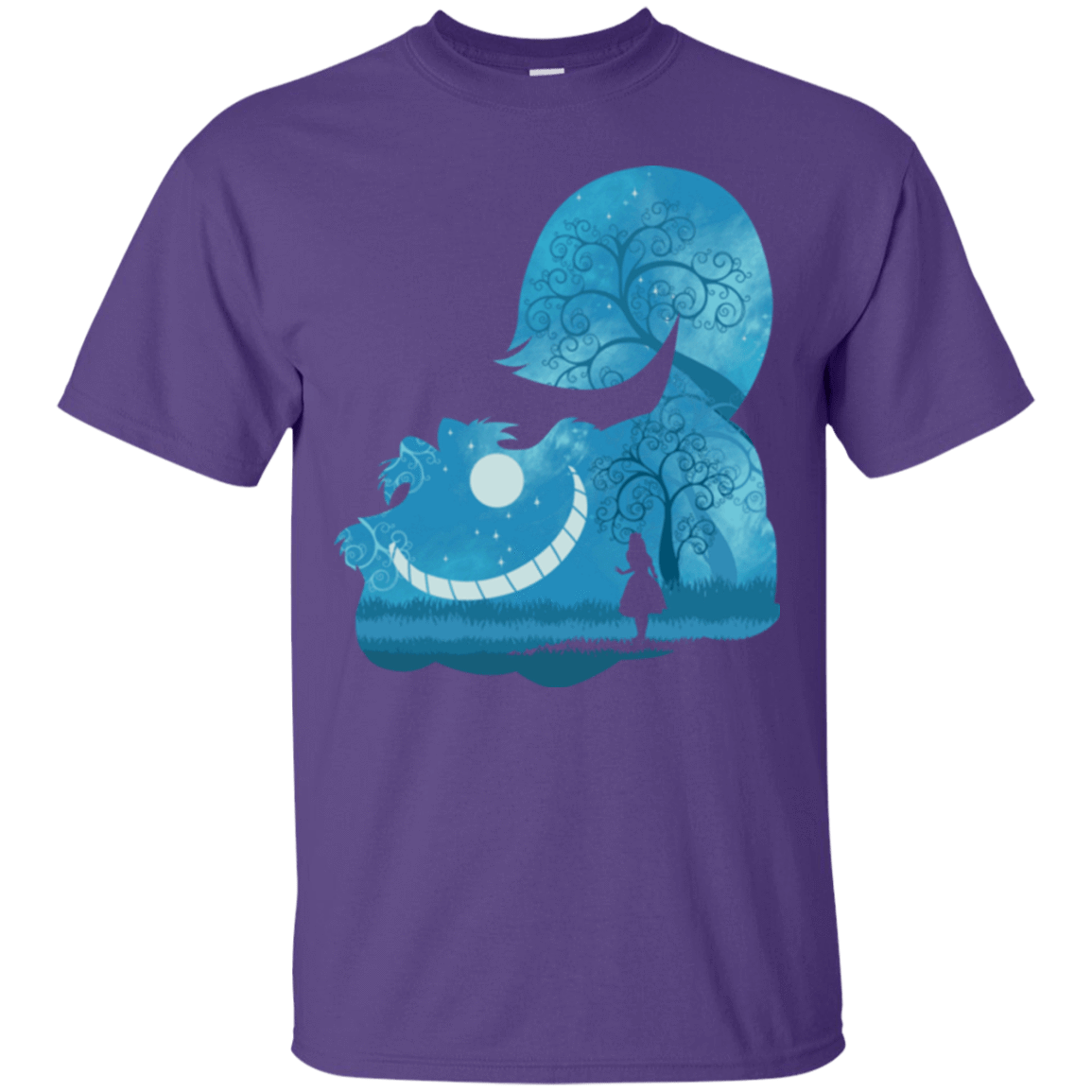 T-Shirts Purple / S Cheshire Portrait T-Shirt