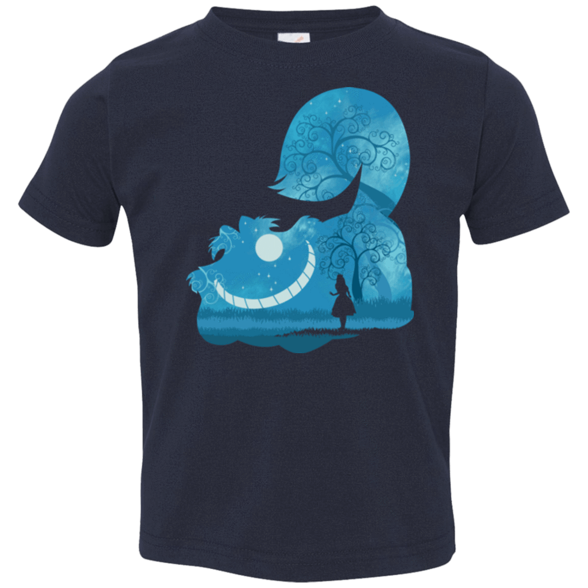 T-Shirts Navy / 2T Cheshire Portrait Toddler Premium T-Shirt