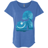 T-Shirts Vintage Royal / X-Small Cheshire Portrait Triblend Dolman Sleeve