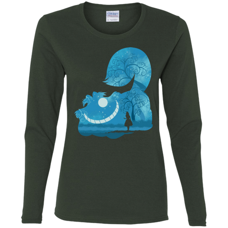 T-Shirts Forest / S Cheshire Portrait Women's Long Sleeve T-Shirt
