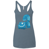 T-Shirts Indigo / X-Small Cheshire Portrait Women's Triblend Racerback Tank