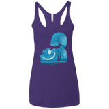 T-Shirts Purple Rush / X-Small Cheshire Portrait Women's Triblend Racerback Tank