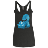 T-Shirts Vintage Black / X-Small Cheshire Portrait Women's Triblend Racerback Tank