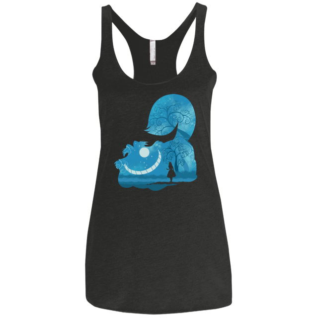 T-Shirts Vintage Black / X-Small Cheshire Portrait Women's Triblend Racerback Tank