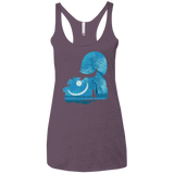 T-Shirts Vintage Purple / X-Small Cheshire Portrait Women's Triblend Racerback Tank